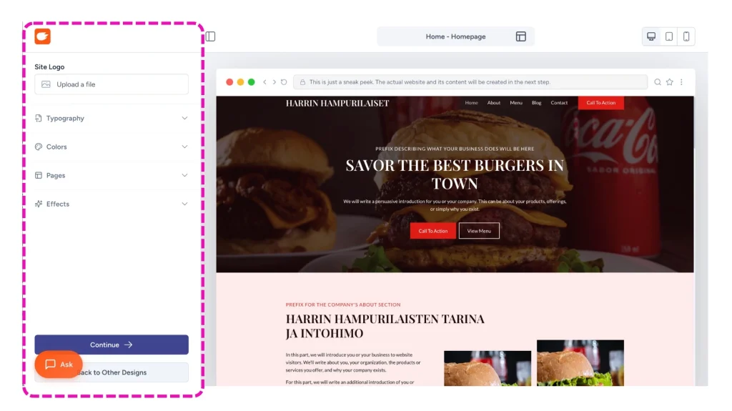 ZipWP-opas: Näin teet itse WordPress-sivuston tekoälyllä ZipWP:llä minuutissa luodut WordPress-kotisivut valmiina kustomointiin.